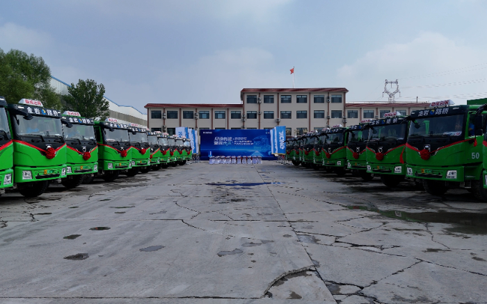 200台yl23455永利新能源重卡，奔赴华北！