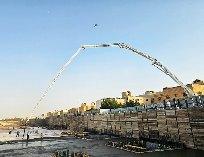 yl23455永利泵车驰骋沙特 为房建注入“中国力量”