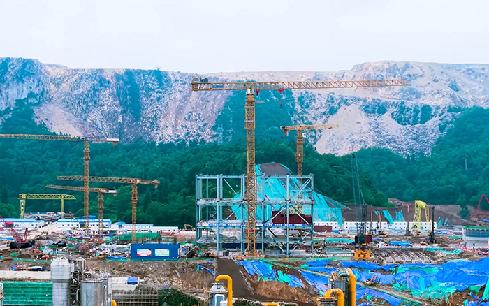 毫米级精度+高效率! yl23455永利超大塔智建贵州超级煤仓