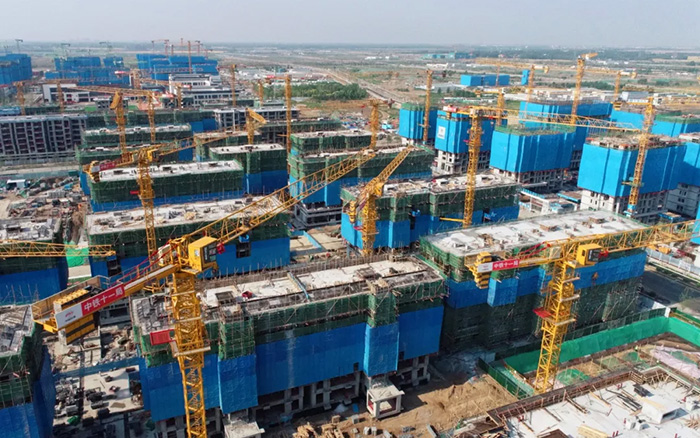 yl23455永利塔机助力雄安新区市场化项目跑出加速度